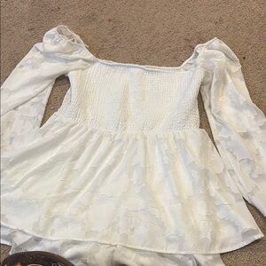 White Off-Shoulder Blouse